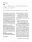 Research paper thumbnail of Meeting the Challenge of Science Literacy: Project 2061 Efforts To Improve Science Education