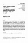 Research paper thumbnail of Global media, business and politics