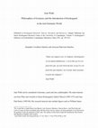 Research paper thumbnail of Jean Wahl: Philosophies of Existence and the Introducution of Kierkegaard in the non-Germanic World