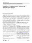 Research paper thumbnail of Ecological drivers of guanaco recruitment: variable carrying capacity and density dependence