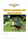 Research paper thumbnail of Making a simple and very effective solar desalinator. Fabrication d'un dessalinisateur solaire simple et très efficace.