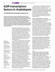 Research paper thumbnail of bZIP transcription factors in Arabidopsis