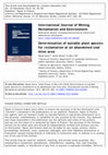 Research paper thumbnail of Determination of suitable plant species for reclamation at an abandoned coal mine area