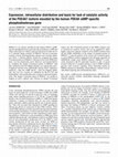 Research paper thumbnail of Expression, intracellular distribution and basis for lack of catalytic activity of the PDE4A7 isoform encoded by the human PDE4A cAMP-specific phosphodiesterase gene