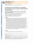 Research paper thumbnail of Varying protein source and quantity do not significantly improve weight loss, fat loss, or satiety in reduced energy diets among midlife adults