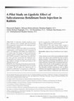 Research paper thumbnail of A pilot study on lipolytic effect of subcutaneous botulinum toxin injection in rabbits