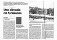 Research paper thumbnail of Una década en Alemania