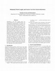 Research paper thumbnail of Minimum Proof Graphs and Fastest-Cut-First Search Heuristics