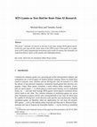 Research paper thumbnail of RTS games as test-bed for real-time AI research