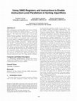 Research paper thumbnail of Using SIMD registers and instructions to enable instruction-level parallelism in sorting algorithms