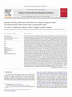 Research paper thumbnail of Rapidly rotating spherical Couette flow in a dipolar magnetic field: An experimental study of the mean axisymmetric flow