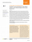 Research paper thumbnail of Presidents' visual presentations in their official photos: A cross-cultural analysis 2016 CAH