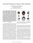 Research paper thumbnail of Facial Self Similarity for Sketch to Photo Matching