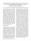 Research paper thumbnail of Public Insurance Eligibility and Enrollment for Special Health Care Needs Children