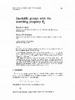 Research paper thumbnail of Insoluble groups with the rewriting property P8