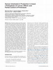 Research paper thumbnail of Human interleukin-2 production in insect (Trichoplusia ni) larvae: Effects and partial control of proteolysis