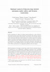 Research paper thumbnail of Optimal control of discrete-time hybrid automata under safety and liveness constraints