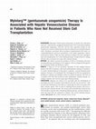 Research paper thumbnail of Mylotarg? (gemtuzumab ozogamicin) therapy is associated with hepatic venoocclusive disease in patients who have not received stem cell transplantation