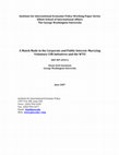 Research paper thumbnail of A Match Made in the Corporate and Public Interest: Marrying Voluntary CSR Initiatives and the WTO