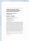 Research paper thumbnail of A domain decomposition method for quasi-incompressible formulations with discontinuous pressure field. Application to the mechanical study of a flexible bearing