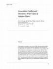 Research paper thumbnail of Generalized feedforward structures: a new class of adaptive filters