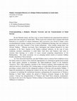 Research paper thumbnail of Transregionalizing a Religion: Monastic Networks and the Transformation of Tamil Śaivism (2015)