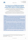 Research paper thumbnail of Association between R353Q polymorphism for coagulative factor VII and severity of coronary artery disease in Iranian population