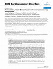 Research paper thumbnail of Homocysteine, vitamin B12 and folate levels in premature coronary artery disease