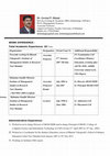 Research paper thumbnail of Updated Resume Dr Shinde March 2016