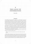 Research paper thumbnail of The Logic of Information