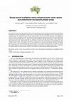 Research paper thumbnail of Sound source localisation using a single acoustic vector sensor and multichannel microphone phased arrays