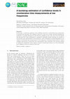 Research paper thumbnail of A bootstrap estimation of confidence levels in reverberation time measurements at low frequencies