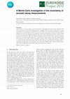 Research paper thumbnail of A Monte-Carlo investigation of the uncertainty of acoustic decay measurements