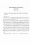 Research paper thumbnail of Spectral properties of acyclic matrices