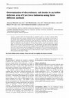 Research paper thumbnail of Determination of discretionary salt intake in an iodine deficient area of East Java-Indonesia using three different methods