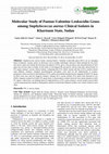 Research paper thumbnail of Molecular Study of Panton-Valentine Leukocidin Genes among Staphylococcus aureus Clinical Isolates in Khartoum State, Sudan