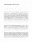 Research paper thumbnail of I molti buoni motivi per ricordare Davide Zordan