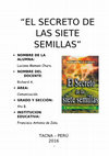 Research paper thumbnail of MONOGRAFIA DE  EL SECRETO DE LAS SIETE SEMILLAS