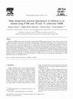 Research paper thumbnail of High temperature thermal degradation of cellulose in air studied using FTIR and 1H and 13C solid-state NMR