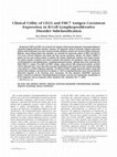 Research paper thumbnail of Clinical utility of CD23 and FMC7 antigen coexistent expression in B‐cell lymphoproliferative disorder subclassification