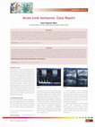 Research paper thumbnail of Acute Limb Ischaemia: Case Report