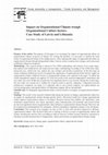 Research paper thumbnail of Impact on Organizational Climate trough Organizational Culture factors. Case Study of Latvia and Lithuania