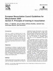 Research paper thumbnail of European Resuscitation Council Guidelines for Resuscitation 2005 Section 9. Principles of training in resuscitation