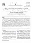 Research paper thumbnail of Effects of nitrogen source and UV radiation on the growth, chlorophyll fluorescence and fatty acid composition of Phaeodactylum tricornutum and Chaetoceros muelleri (Bacillariophyceae