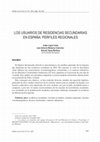 Research paper thumbnail of Los usuarios de residencias secundarias en Espa~na: perfiles regionales