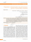 Research paper thumbnail of Preparation, characterization and photocatalytic activity of metal-loaded NaNbO 3