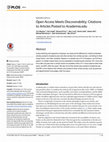 Research paper thumbnail of Open Access Meets Discoverability: Citations to Articles Posted to Academia.edu