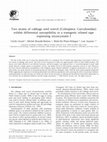 Research paper thumbnail of Two strains of cabbage seed weevil (Coleoptera: Curculionidae) exhibit differential susceptibility to a transgenic oilseed rape expressing oryzacystatin I