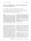 Research paper thumbnail of Dual role of calbindin-D28K in vesicular catecholamine release from mouse chromaffin cells