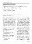 Research paper thumbnail of Cadmium-hazard mapping using a general linear regression model (Irr-Cad) for rapid risk assessment